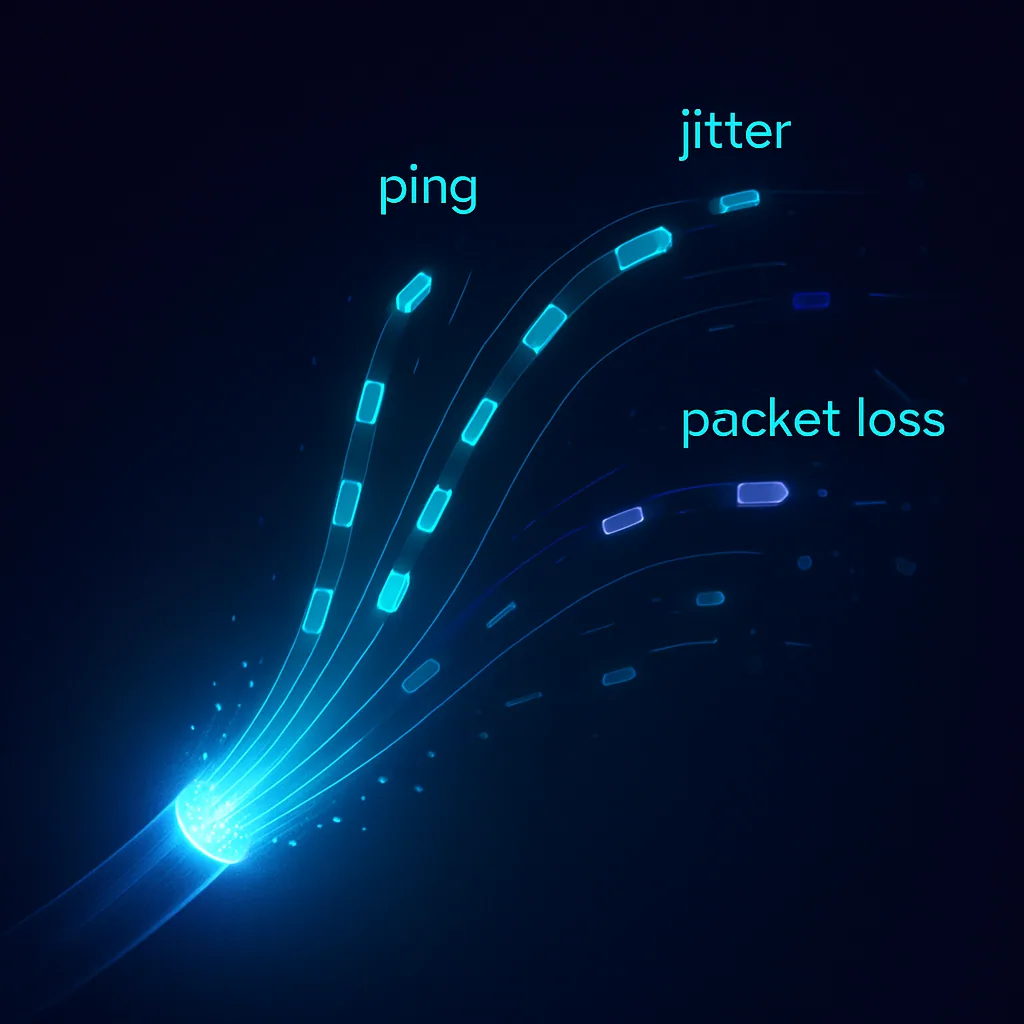 Ping, jitter, packet loss: co naprawdę zabija Twój internet