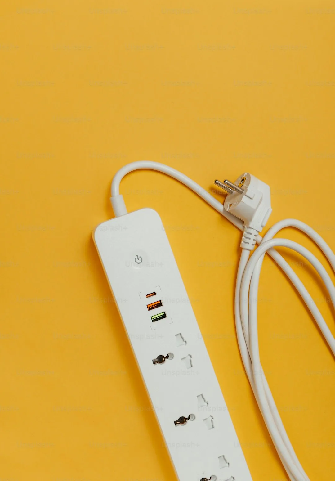 Listwa zasilająca z wyłącznikiem przy urządzeniach elektronicznych w domu