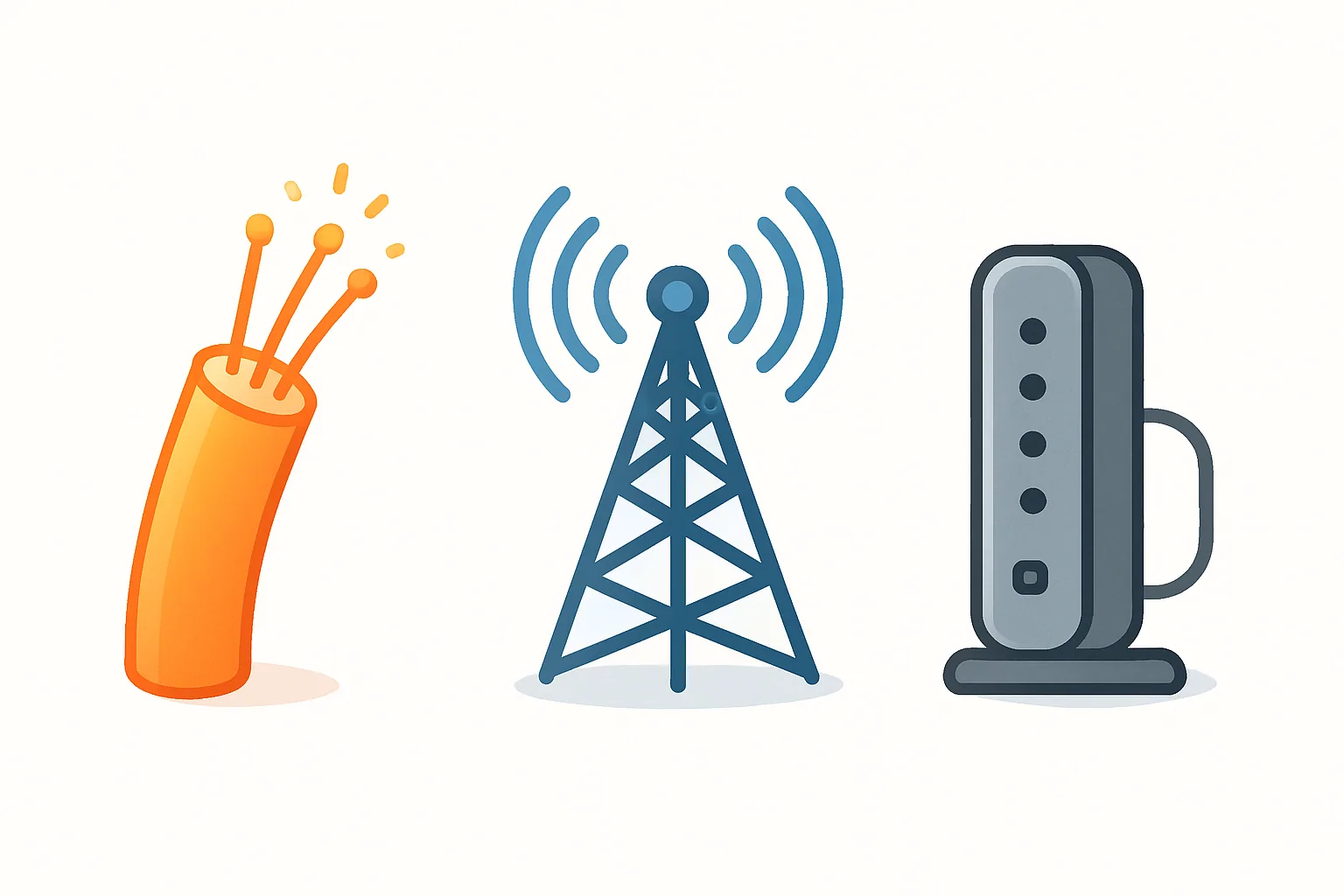 Porównanie technologii łącza internetowego: światłowód, 5G i kablówka
