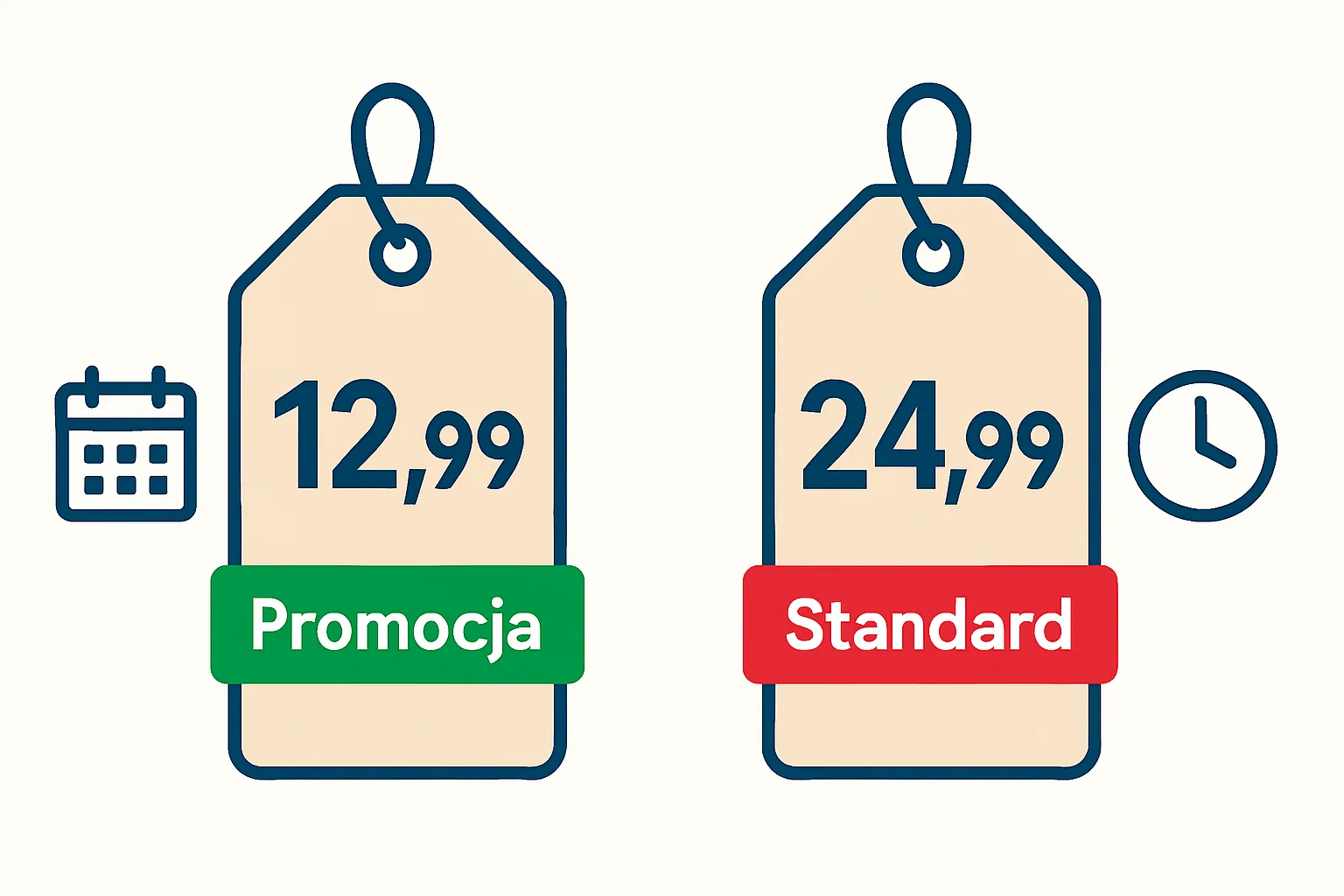 Porównanie ceny promocyjnej i finalnej abonamentu internetowego